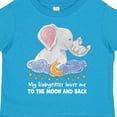 thumbnail image 4 of Inktastic My Babysitter Loves Me to the Moon and Back Elephant Family Boys or Girls Toddler T-Shirt, 4 of 5