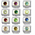 thumbnail image 2 of July Crystal Birthstone Italian 9mm Charm Link for Bracelet, 2 of 2