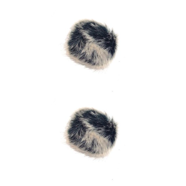 sweethay Cubierta de micrófono de pelo artificial para exteriores Parabrisas Soporte de micrófono Wind Muff Type1 NO1