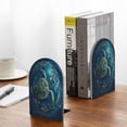 thumbnail image 5 of Naloa Artistic Turtle Earth 2 Pcs Bookend Large Capacity Office Book Ends for Home Office Library School Study Decoration, 5 of 8