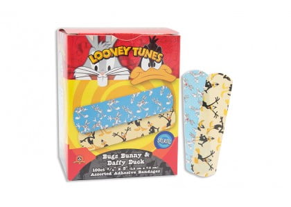 looney tunes adhesive bandages - 1 box of 100 bandages