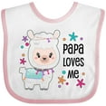 thumbnail image 3 of Inktastic Papa Loves Me Cute and Happy Llama Boys or Girls Baby Bib, 3 of 4