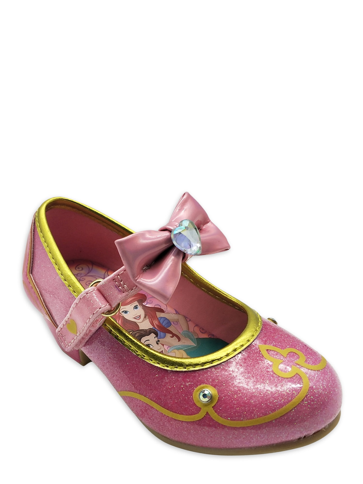 Toddler Girls' Disney Princess Mary Jane Shoe 6,7,8,9,10,11,12 Silver Sz 