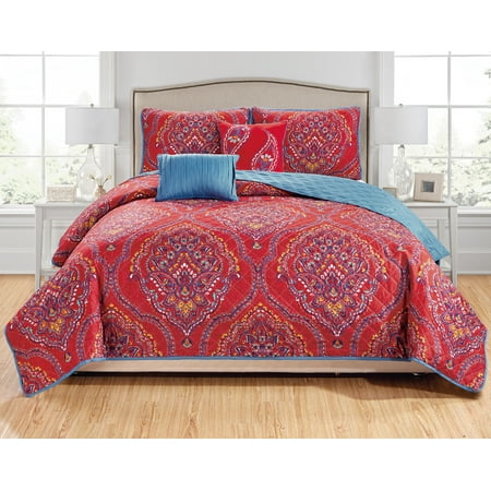 Jayna 5-Piece Quilt Set - Queen