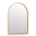 thumbnail image 2 of Bouclair Brown Arched Mirror 18 X 24 in (45.7 X 61 cm), 2 of 3