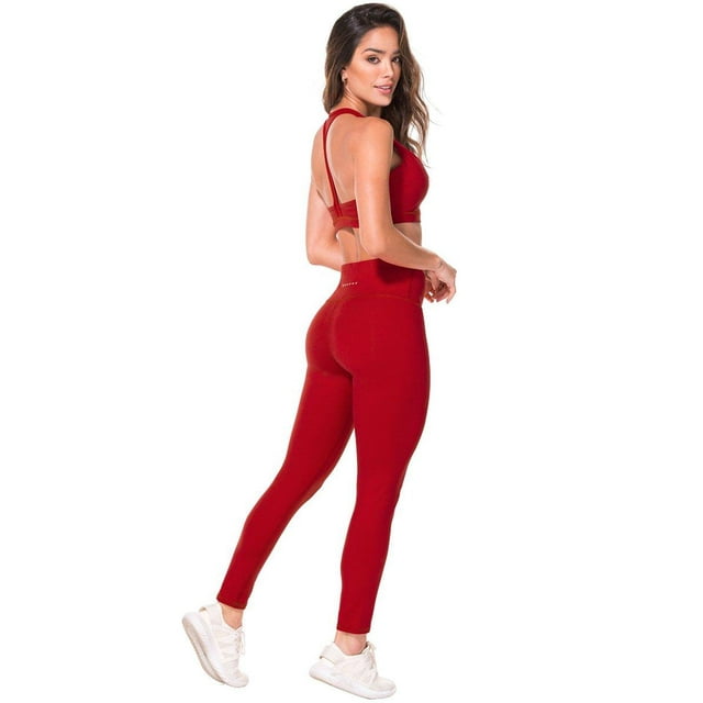 Leggin Deportivo 37683 Babalú ® | UNITALLA rojo Unitalla Babalu 37683 Básico cintura alta