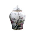 thumbnail image 1 of Ceramic Ginger Jar Porcelain Temple Jar Home Decor Chinese Table Centerpiece Style A, 1 of 8