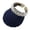 Navy, variant on Straw Visors for Women Summer Wide Brim Uv Protection Sun Visors with Pearl Headband Beach Sun Hat