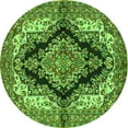 thumbnail image 1 of Ahgly Company Indoor Round Medallion Green Traditional Area Rugs, 6' Round, 1 of 1