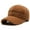 Coffee, variant on Beanie Adjustable Hook Loop Fasteners Extended Brim Baseball Cap Women Autumn Winter Artificial Lamb Wool Outdoor HatBlue