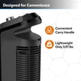 thumbnail image 6 of Lasko CT16451 Gray 1500W 2 Speed, Oscillating, Thermostat Ceramic Tower Space Heater, 6 of 11