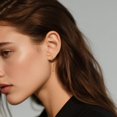 thumbnail image 3 of Sterling Silver Spike Small Hoop Earrings for Women Teens Geometric Hoop Earrings Huggie Drop, 3 of 10