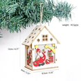 thumbnail image 4 of Zynviq Green Interior House Santa and Tree Scene Lighted Wooden House for Christmas Village, 4 of 6