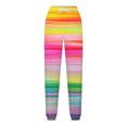thumbnail image 5 of WXLWZYWL Women's Athletic Pants Straight Legs High Waisted Drawstring Rainbow Gradient Sweatpants Loose Lounge Workout Jogger Trouser, 5 of 5