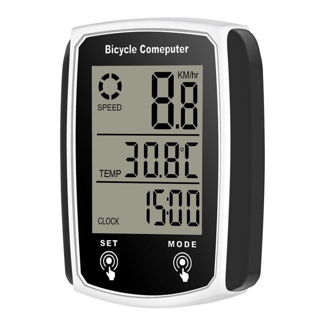 Biker Speedometer Wired Bike Computer 19 Functions Touch Bike Speedometer Waterproof Computer with Backlight