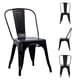 thumbnail image 1 of Sillas de metal Stay Elit Navi Juego de 4 sillas de comedor interiores exteriores color negro Tolix minimalista, 1 of 6