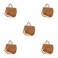 thumbnail image 2 of kurtrusly Style With Trendy And Spacious Tote Bag Fashionable And Versatile Messenger Bag Caramel 5Set, 2 of 6