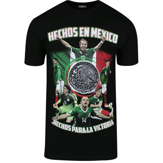 Hechos en Mexico Hechos Para La Victoria Mens Shirt Mexico National Soccer Team (L)