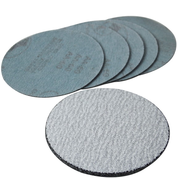 Ikon Motorsports Compatible with 50PC 5Inch 127mm 60 Grit Auto Sanding Disc No Hole Sandpaper Sheets Sand Paper