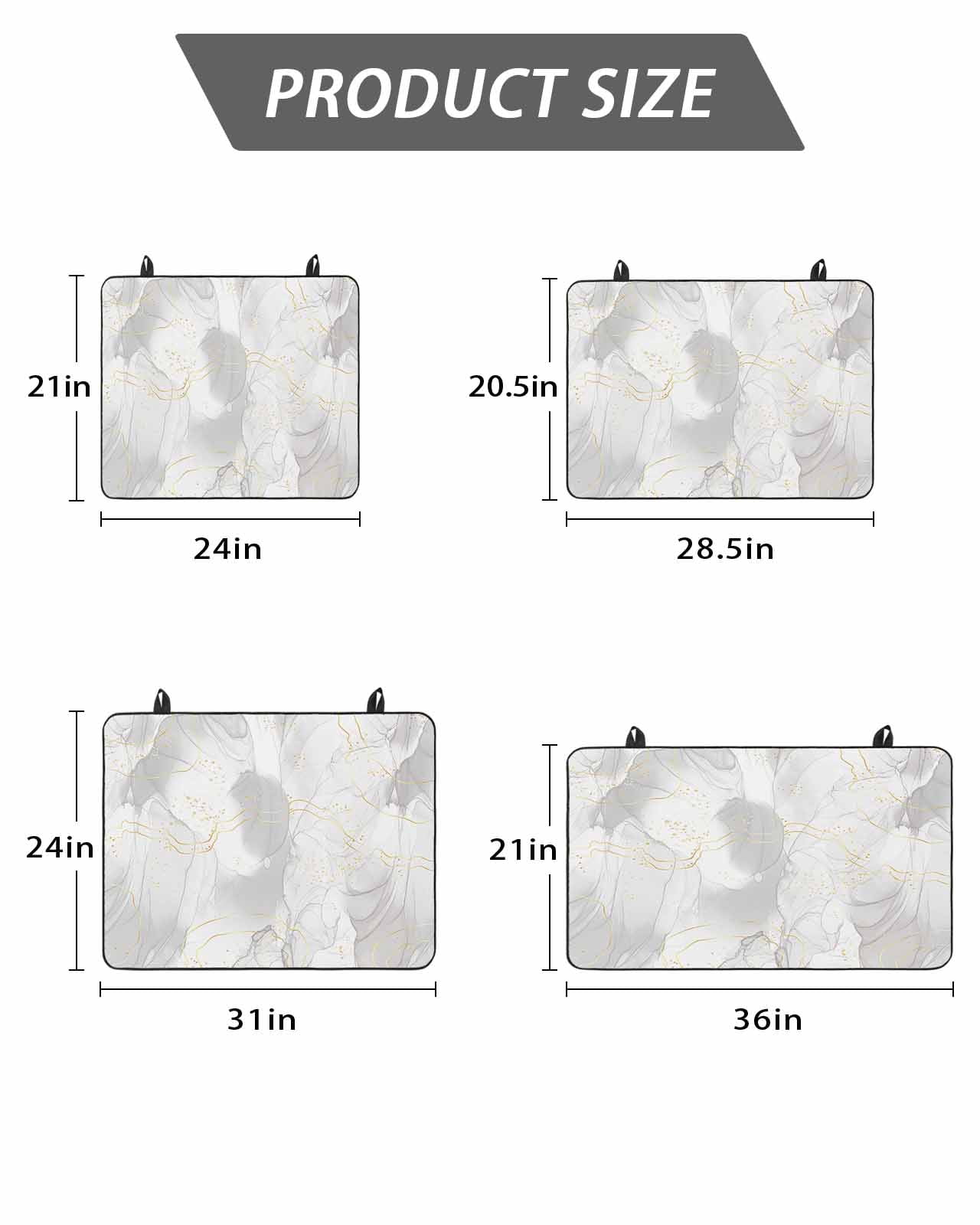 Stove Top Covers for Electric Stove, Grey Ombre Marble Glass Stovetop Cover Protector, Yellow Modern Geometric Abstract Art Induction Cooktop Protector Oven Mat for Kitchen Countertop 36"x21"
