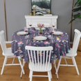 thumbnail image 2 of Fairy Princess Magic Pattern Round Tablecloth 60"x60",Wrinkle Wipeable Table Cloth for Kitchen Dining Room Picnic Patio Party, 2 of 6