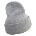 thumbnail image 3 of Irish Clover Embroidered 12 Inch Long Knitted Beanie - Heather Grey OSFM, 3 of 5