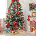 thumbnail image 4 of FMSHPON Horse Flower Girl Xmas Christmas Tree Skirt Stand Mat for Holiday Party Decoration Indoor Outdoor 48 inches, 4 of 6