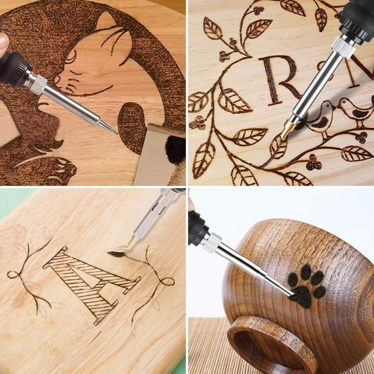 Wood Burning Tool | Beginner Woodburning Essentials Kit | Create Stunning  Pyrography Art with 24 Hour Crafts!