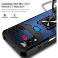 thumbnail image 4 of Nagebee Case for Samsung Galaxy A12 with Tempered Glass Screen Protector, [Camera Cover] Full-Body Military-Grade with Card & ID Slot, Magnetic Car Mount Ring Holder, Durable Case (Blue), 4 of 6