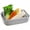 Gray, variant on 3 Pack 2-in-1 Square Fruit Washing Baskets, Detachable Double Layer Vegetable Strainers with Side Handles & Hanging Hole, Food-Grade PP Drain Bowls, Multipurpose Kitchen Prep Rinsing Set