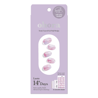 ohora, Semi-Cured Gel Nail Strips, Unicorn Dream, Long-Lasting 14