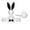 White Black, variant on Doomiva Women's Bunny Cosplay Set Rabbit Ears Headband Bow Tie Collar Cuffs Rabbit Tail Cosplay Party Halloween Easter Clothing Props White One Size