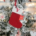 thumbnail image 4 of ELF Christmas Stockings Hanging Ornaments, Red Letters Knitted Stocking for Christmas, Home Decorations Party Supplies  Gifts, 4 of 8