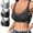 Gray, variant on Front Closure Bras for Women High Support Sports Bras 3PCS Women's Bra Soild Color Underwear Bra Everyday Underwear Black L