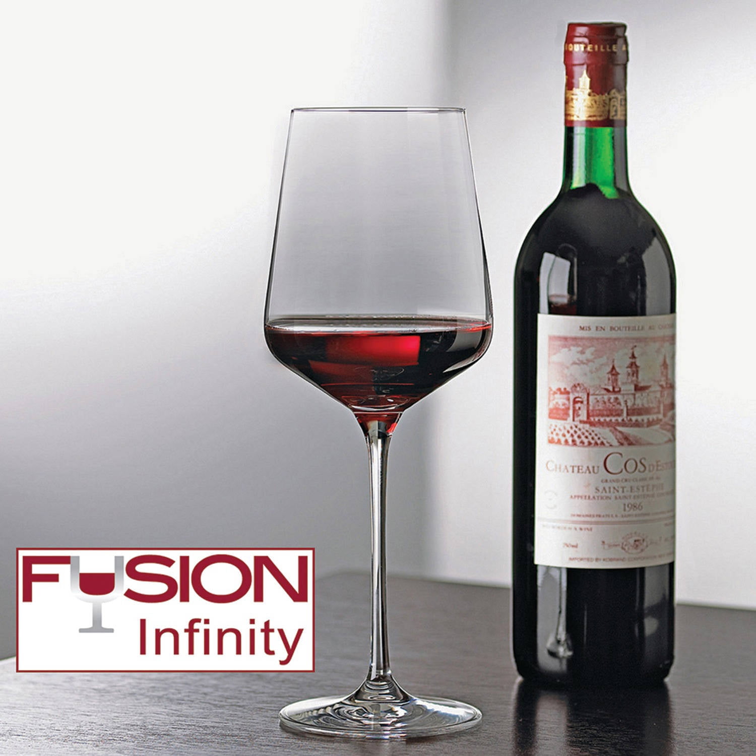 Wine Enthusiast 7340204 Fusion Infinity Wine Glasses, 4pk