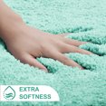 thumbnail image 4 of Astarin Soft & Fluffy Green Microfiber Bath Rug, 17" x 24", Non-Slip, 4 of 8