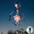 thumbnail image 3 of Sowaz 14 in. LED Solar Revolving Wind Chimes Hanging Spiral Solar Lights Outdoors Garden Home Lawn Patio Multi Color Changing, 3 of 10