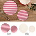 thumbnail image 3 of Pink Grids Trivet Mats Set Cotton Woven Non-Slip Pot Holders Heat Resistant for Hot Pots Pans Dishes Pats, 3 of 6