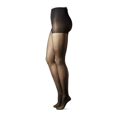L'eggs Sheer Energy Medium Support Leg Control Top Pantyhose 2-Pack Black (Best Leg Slimming Tights)