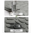 thumbnail image 4 of Bath Mat Cobblestone Bathroom Rugs, Memory Foam Bath Rugs, Comfortable Super Absorbent Mats , Machine Washable Non-Slip Rugs for Bathroom Kitchen Ground (16x24, Gray), 4 of 10