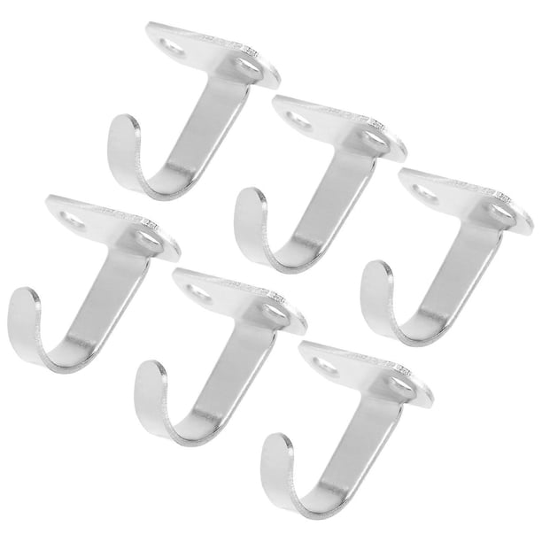 6pcs Heavy Duty Ceiling Hooks for Secure Hanging on Brick, Drywall – Ideal for Bird Cages, Coats, and Plants