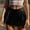 Black, variant on Babysbule Skirt for Women Plus Size Women's Cute Pattern Skirt Thin Short Side Zipper Pleated Skirt
