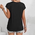 thumbnail image 6 of Baywell 2024 Women's Summer New Casual Round Neck T-Shirt Shirt Top with Pocket S-2XL Size, 6 of 7