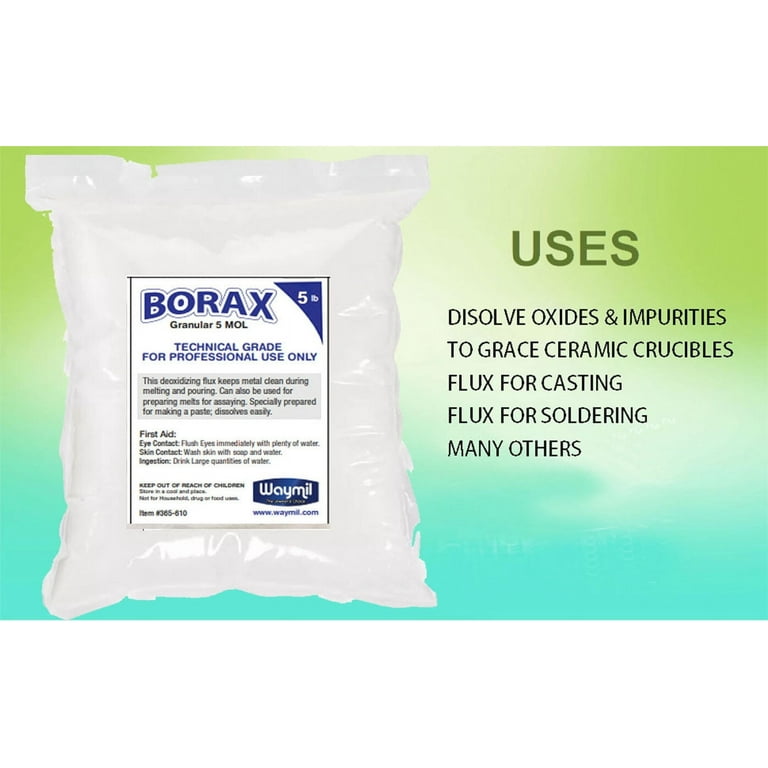 Borax Flux Glaze Crucibles Pound Box Melting Gold Silver