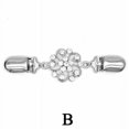 thumbnail image 5 of 1pc Vintage Sweater Shawl Clip - Elegant Metal Brooch for Dresses, Cardigans, and Collars - Flower Pattern Design, 5 of 5