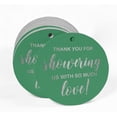 thumbnail image 2 of Inkdotpot Pack Of 50 Thank You Baby/ Bridal Shower Favor Paper Tags Craft Real Silver Foil Hang Tags, 2 of 7