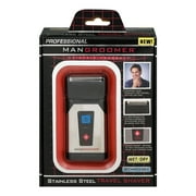 Man Groomer Professional Stainless Steel Wet/Dry Travel Shaver, 1.0 CT