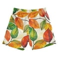 thumbnail image 7 of FORMRS Boys Swim Trunks Quick Dry Mesh Liner Boardshorts Sizes XS-XL, Beige Leaves, 7 of 7