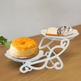 thumbnail image 5 of 2 Tiers Cake Stand, Decoration Snack Display Tray Removable Ornaments Display Rack Cupcake Stand for Restaurant Wedding Party Banquet Round, 5 of 7