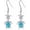 Swiss Blue Topaz, variant on Turtle Earrings for Women 925 Sterling Silver Sea Turtle and Starfish Dangle Drop Earring Summer Animal Jewelry Gifts for Mom Wife